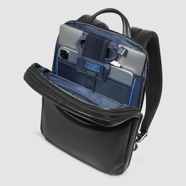Piquadro zaino in pelle "Blue Square" Nero CA6311B2.N