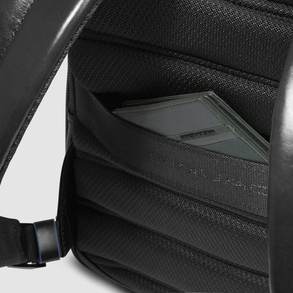 Piquadro zaino in pelle "Blue Square" Nero CA6311B2.N