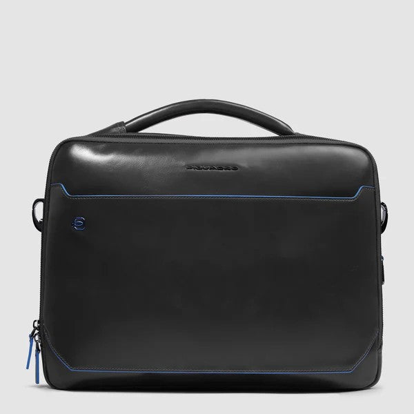 Piquadro borsa cartella da lavoro in pelle "Blue Square" Nero CA6815B2.N