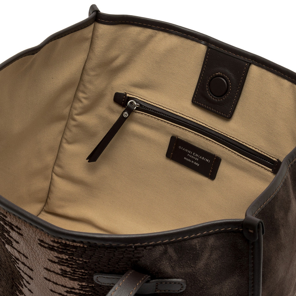 Gianni Chiarini borsa shopping in pelle "Marcella" Marrone BS12110 WNTSN.974 MOKA