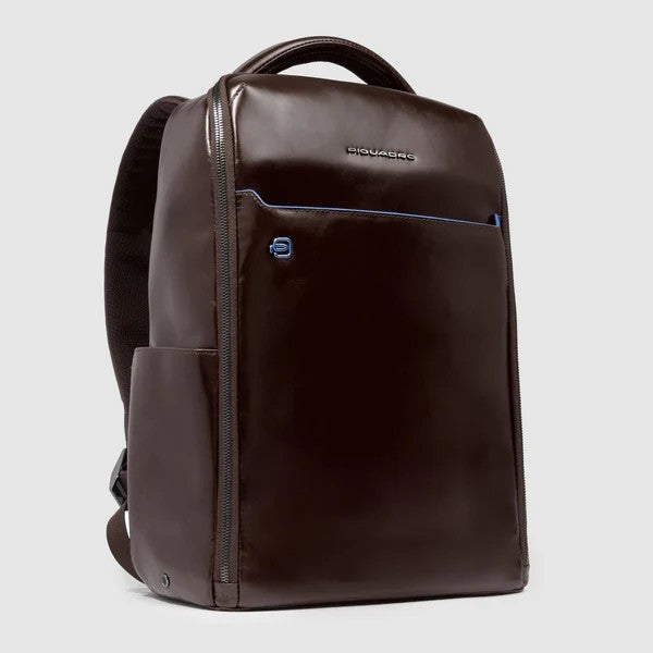 Piquadro zaino in pelle "Blue Square" Marrone CA6858B2.MO