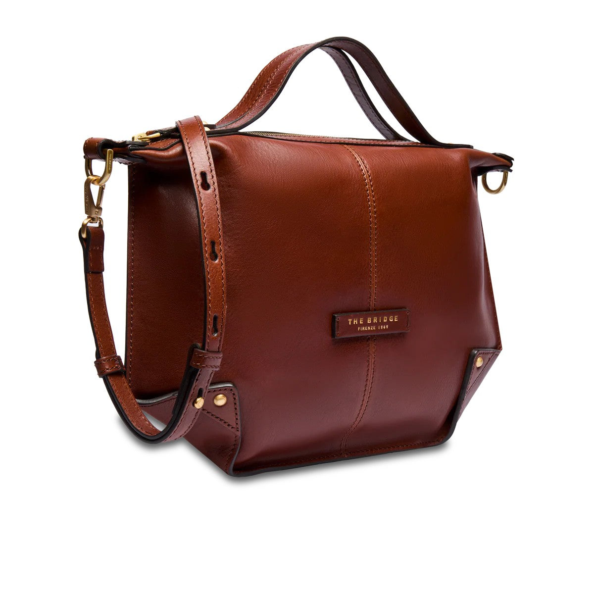 The Bridge borsa a mano in pelle "Icons" Marrone 043006D3.14