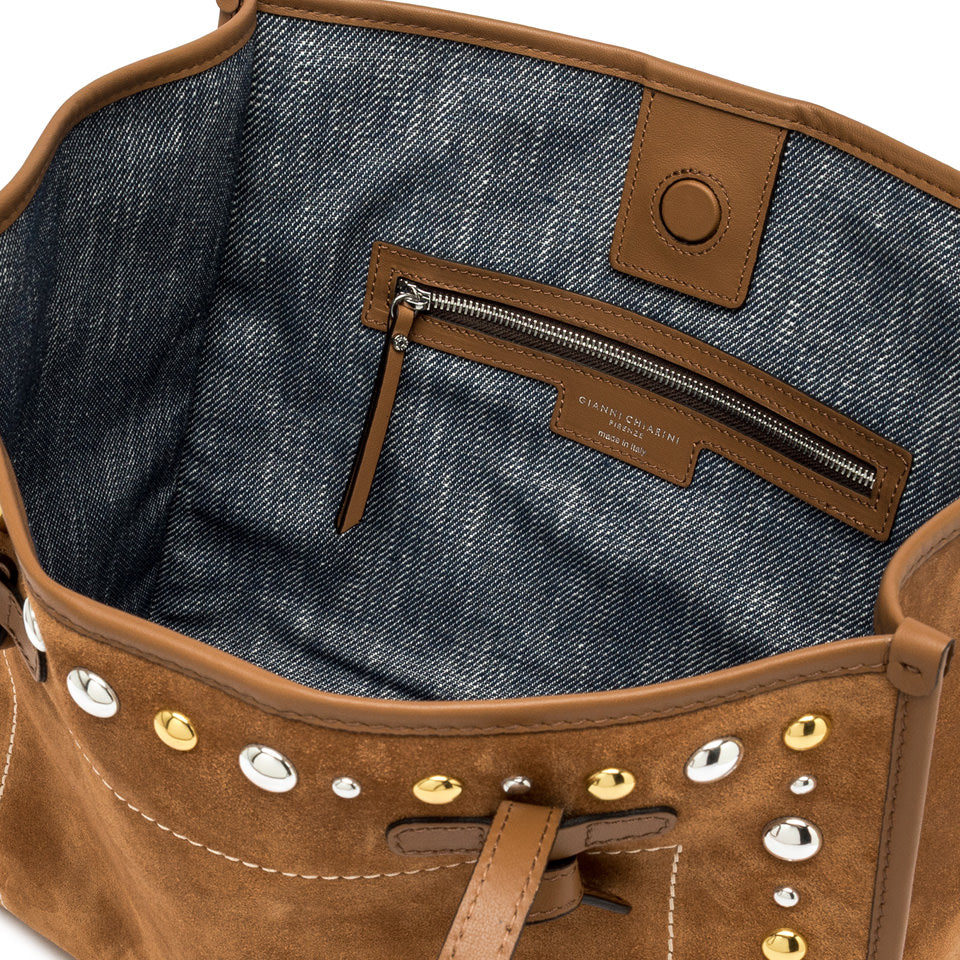 Gianni Chiarini borsa shopping in camoscio "Marcella" Cuoio BS12400 TNGR.1478 CARAMEL