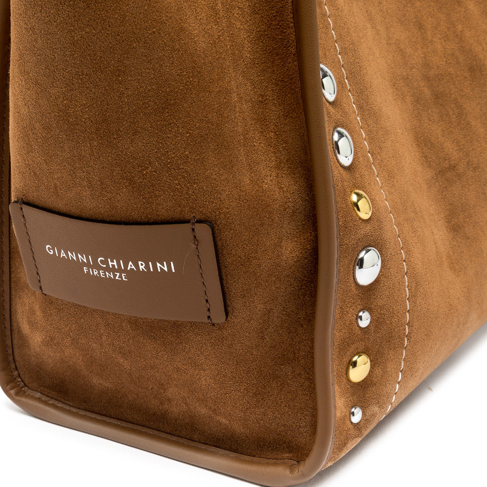 Gianni Chiarini borsa shopping in camoscio "Marcella" Cuoio BS12400 TNGR.1478 CARAMEL