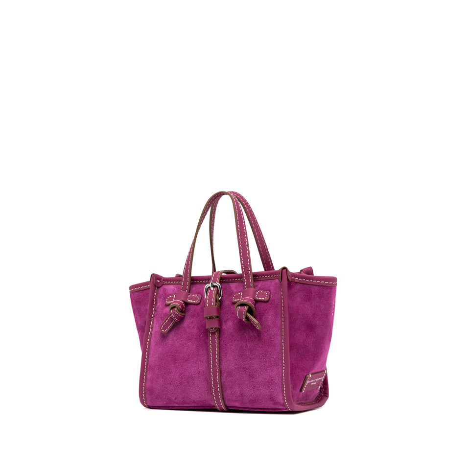 Gianni Chiarini borsa a mano in camoscio "Miss Marcella" Fucsia BS8065CM-PL.14364 DESERT FLOWE