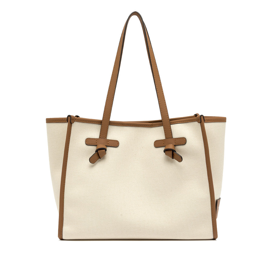 Gianni Chiarini borsa shopping in tessuto e pelle "Marcella" Avorio BS6849COMM CNV-SE.PANNA