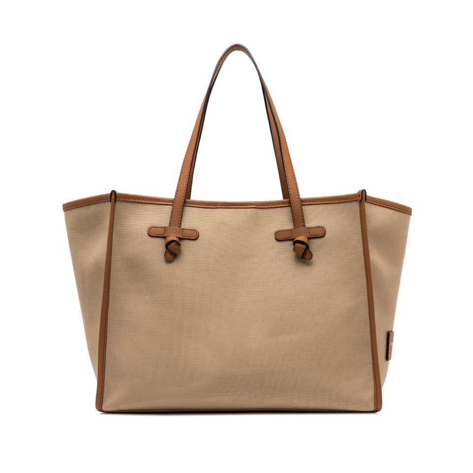 Gianni Chiarini borsa shopping in tessuto e pelle "Marcella" Beige BS6850COMMCNV-SE.13932 CORDA