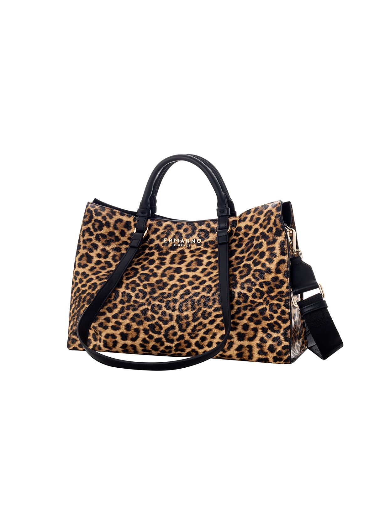 Ermanno Firenze borsa a mano in ecopelle "Alessandra" Animalier 12402124.LEO