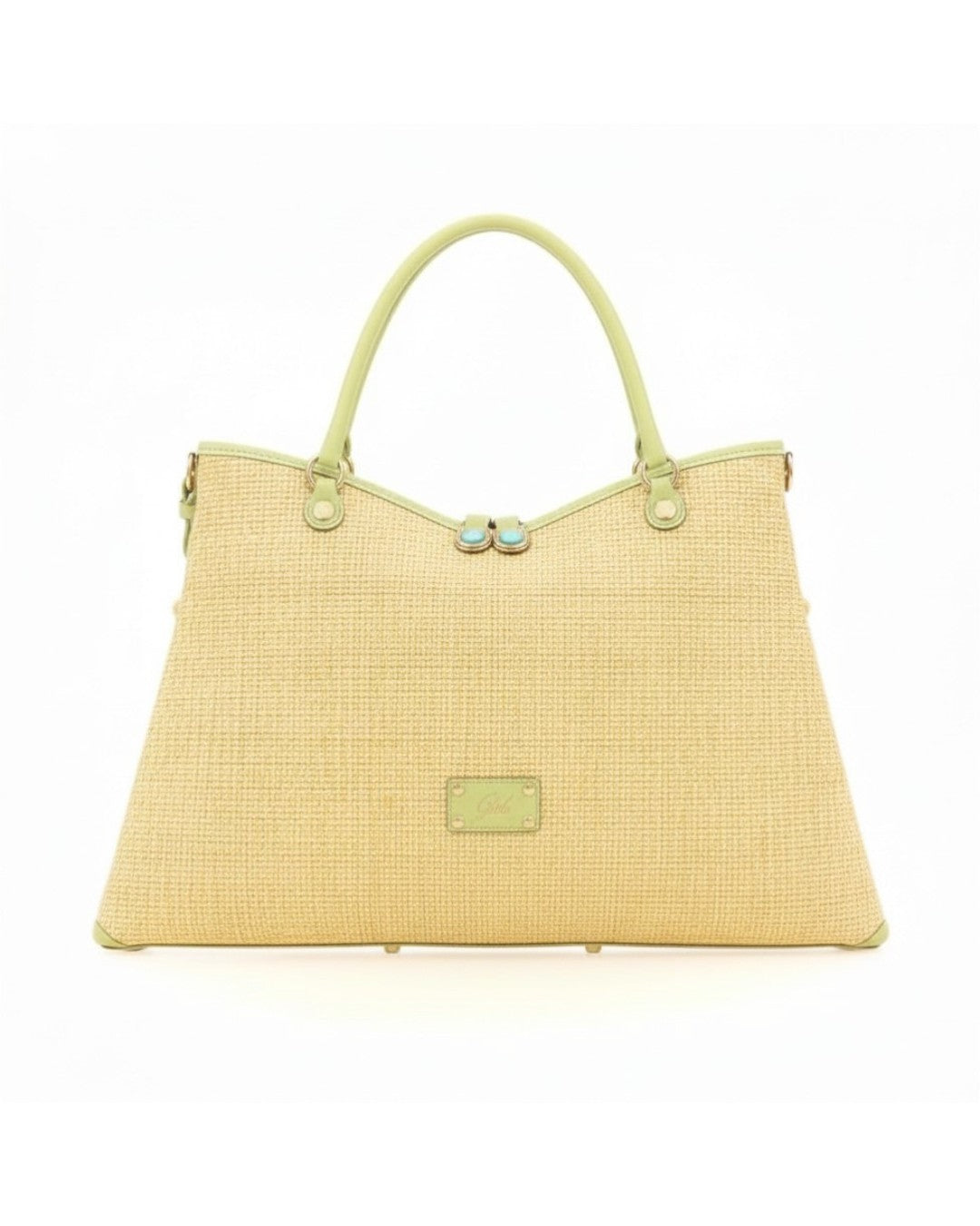 Gabs borsa shopping in rafia e pelle "Thamara Plus TG M" Beige 193T2/2993.2025 LINO