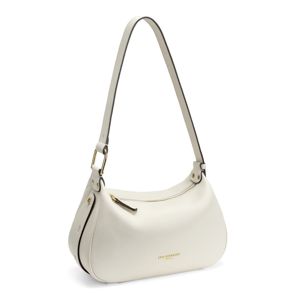 Nannini borsa a spalla in pelle "Keira" Bianco 18677.OFF WHITE