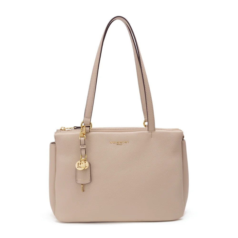Nannini borsa shopping in pelle "Bice" Beige 18043-1.BEIGE
