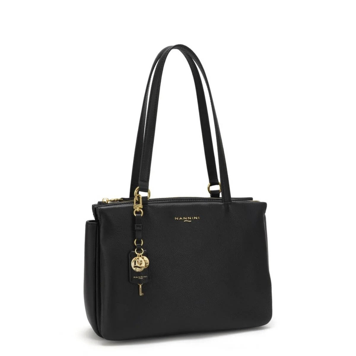 Nannini borsa shopping in pelle "Bice" Nero 18043-1.NERO