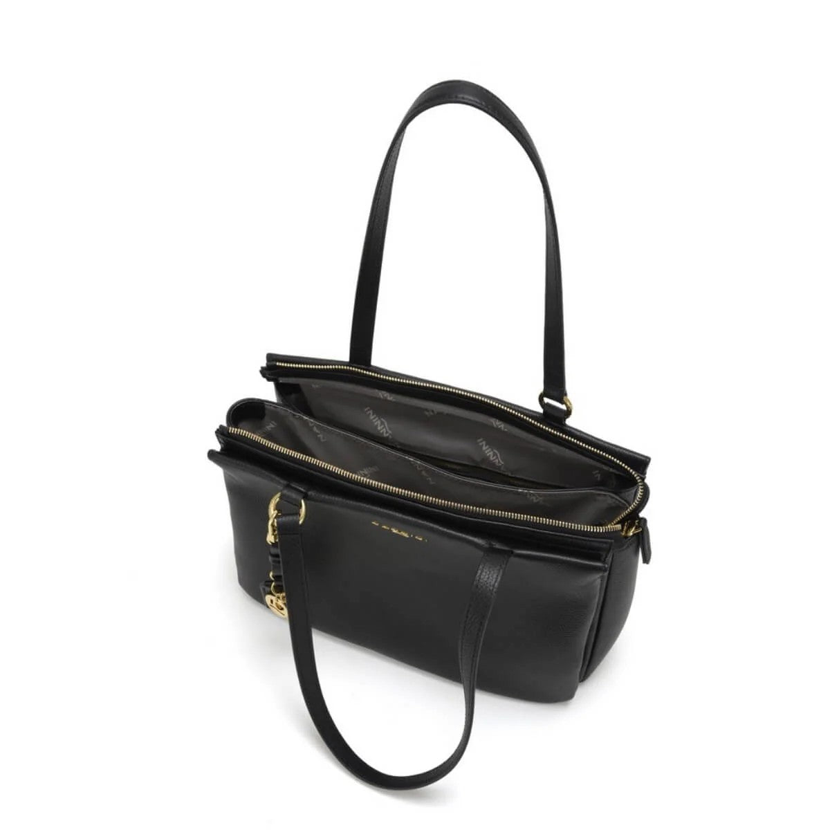 Nannini borsa shopping in pelle "Bice" Nero 18043-1.NERO