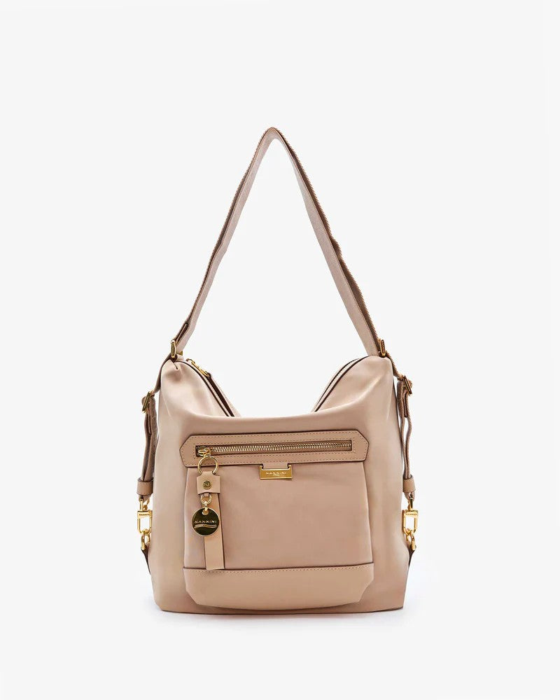 Nannini borsa zaino in tessuto "Liberty" Beige 18076.BEIGE