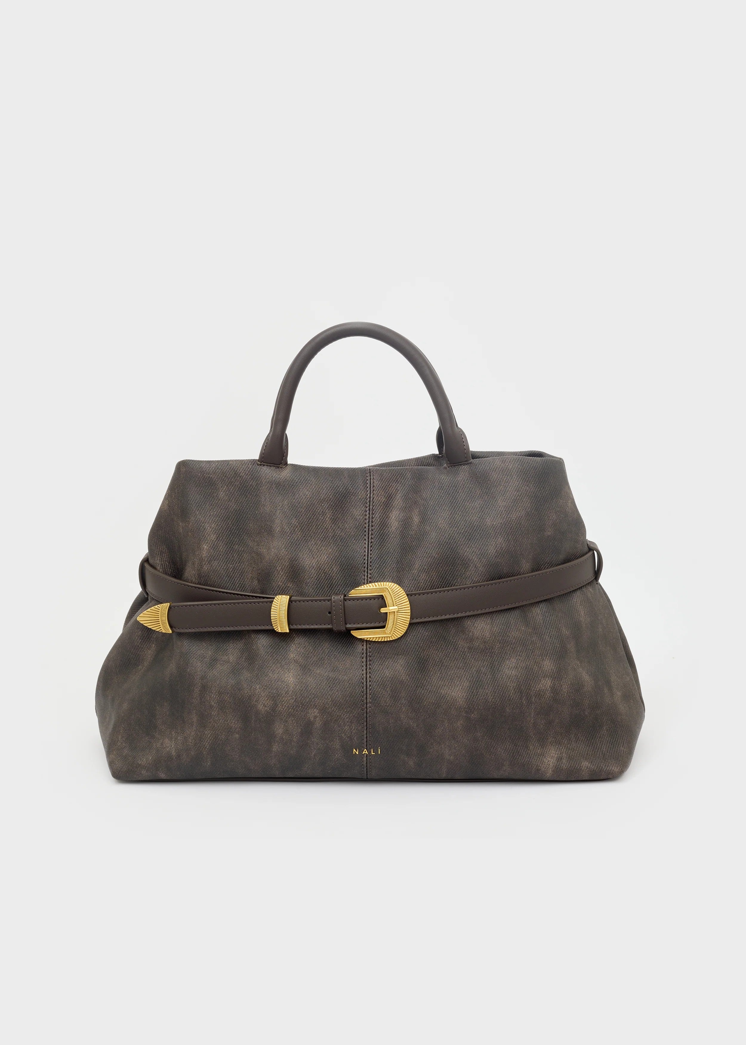 Nalì borsa a mano in ecopelle "Melissa" Marrone ARBS0035.CAFFE'