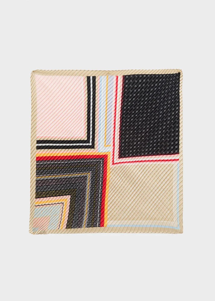Nalì foulard in poliestere "Liam" Multicolor BOSC0184.BEIGE