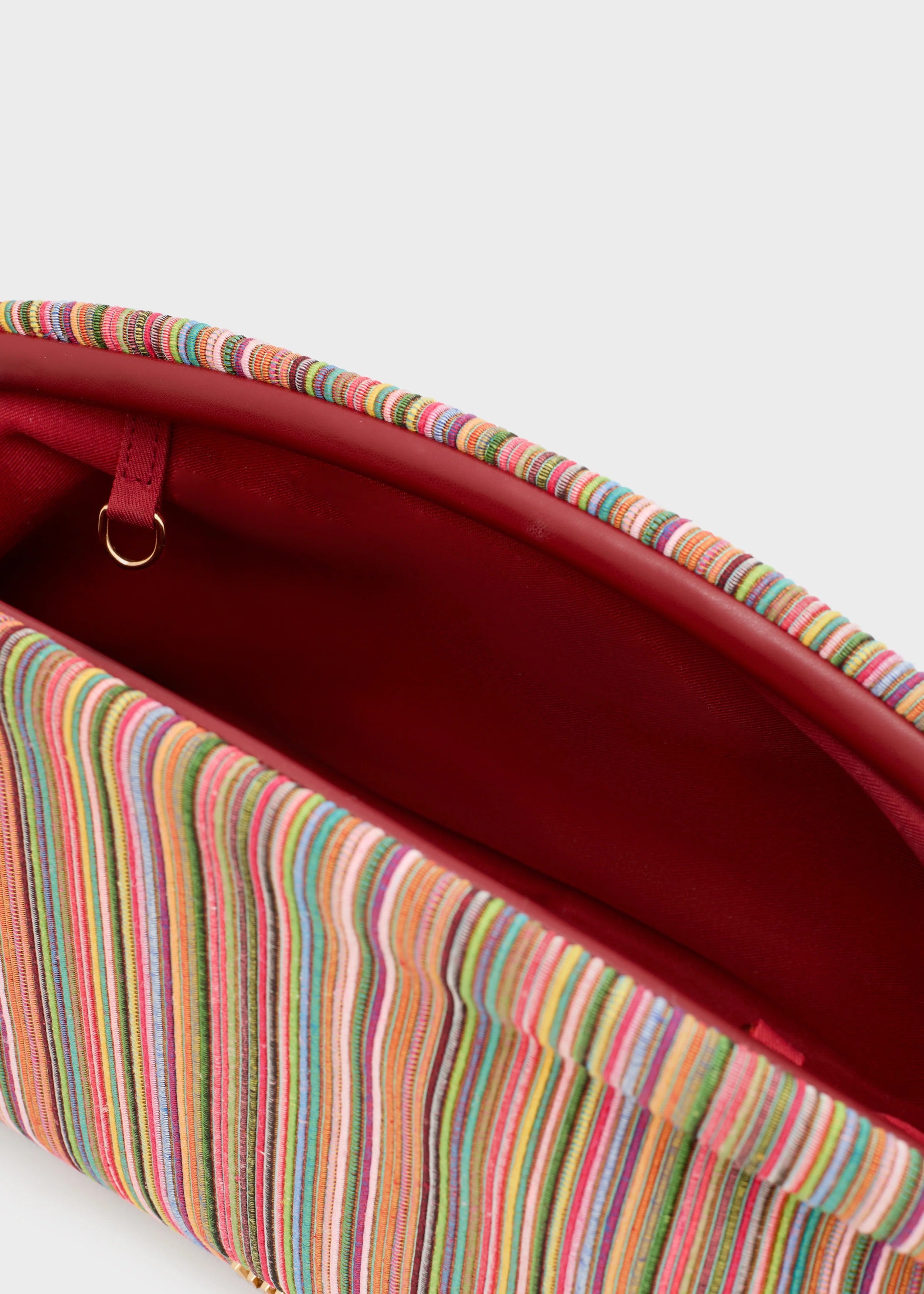 Nalì borsa a mano in tessuto"Malaga" Multicolor GMBS0036.ROSA