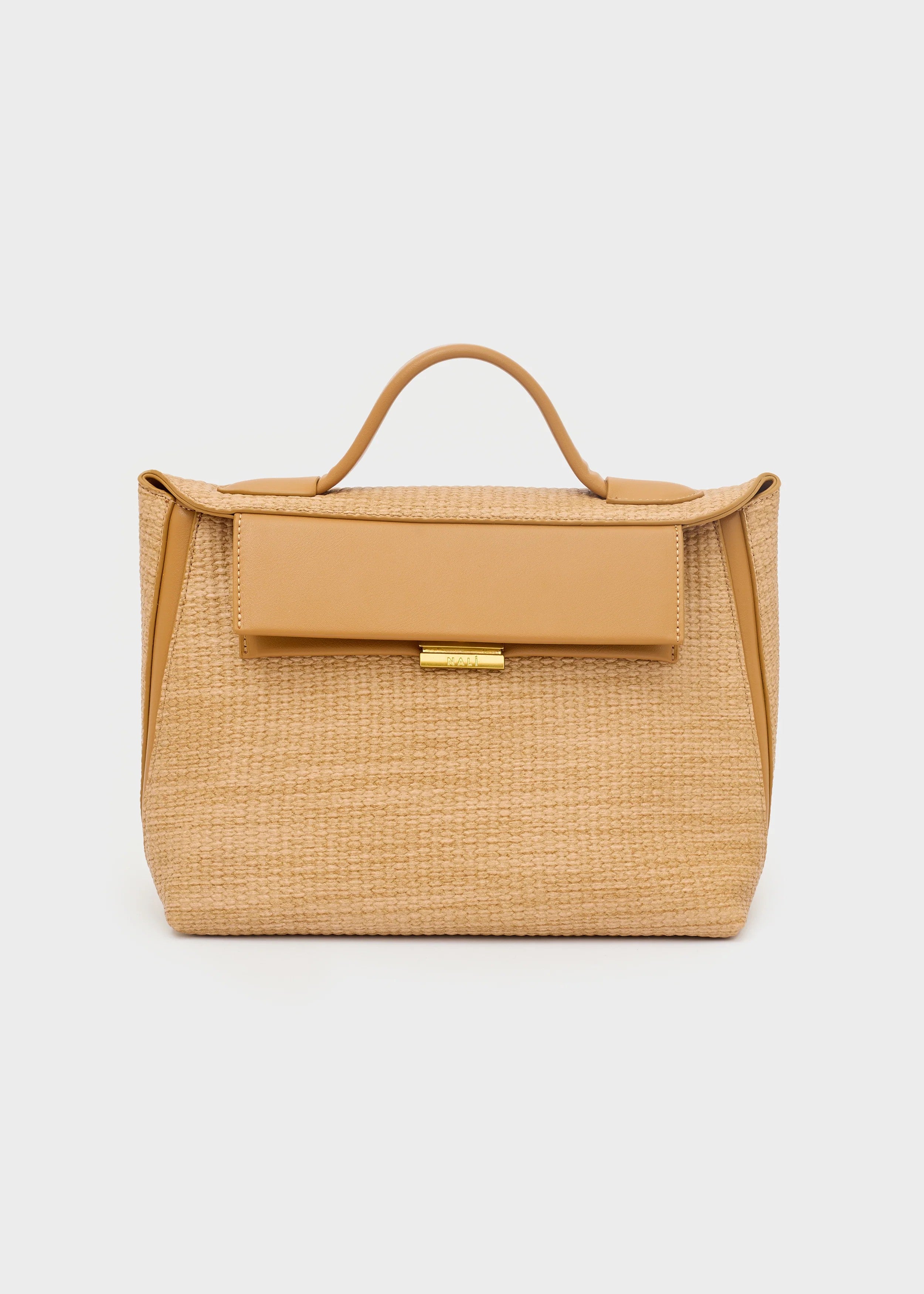 Nalì borsa a mano in rafia "Marrakech" Cuoio LDBS0150.MARRONE