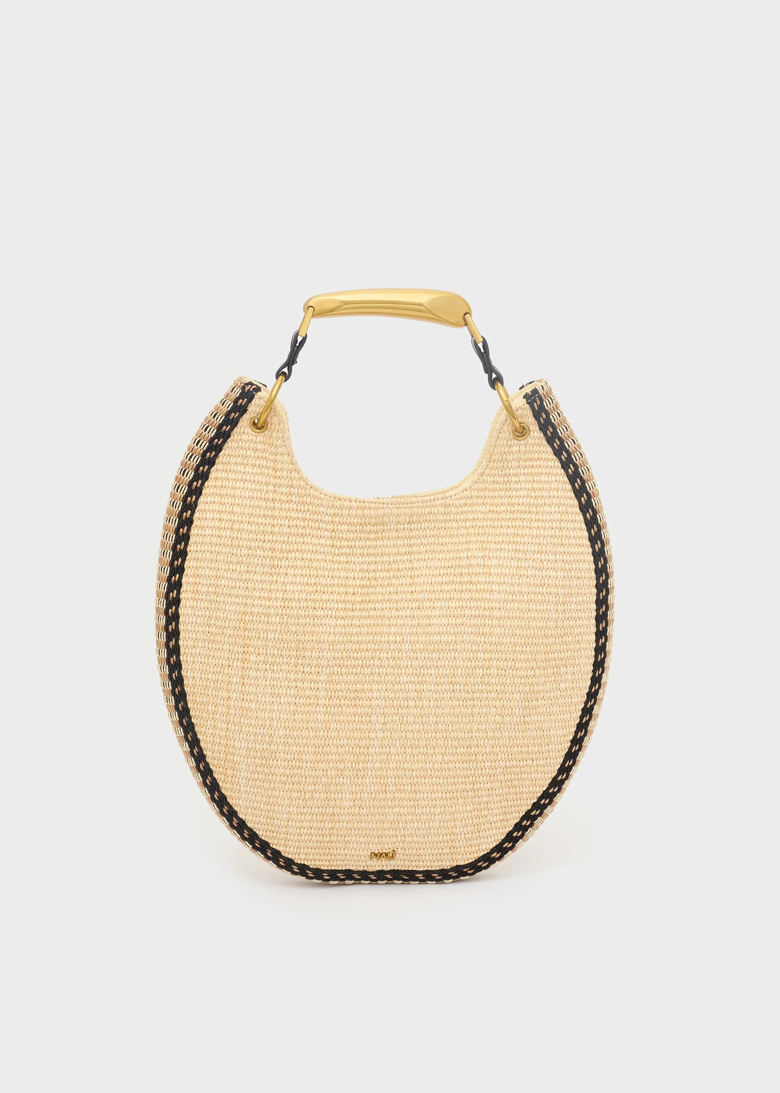 Nalì borsa a mano in paglia "Mallorca" Beige LDBS0160.BEIGE