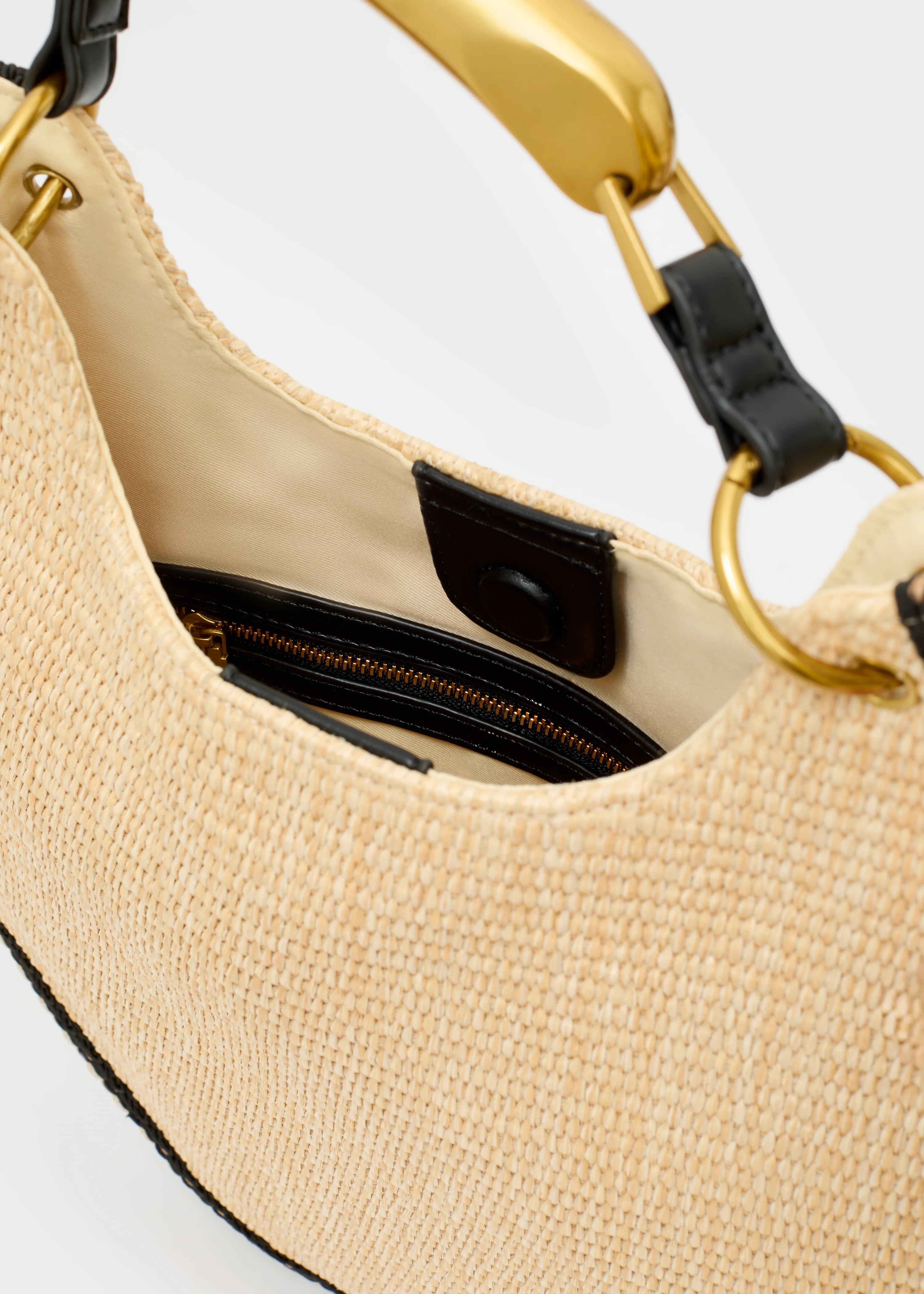 Nalì borsa a mano in paglia "Mallorca" Beige LDBS0160.BEIGE
