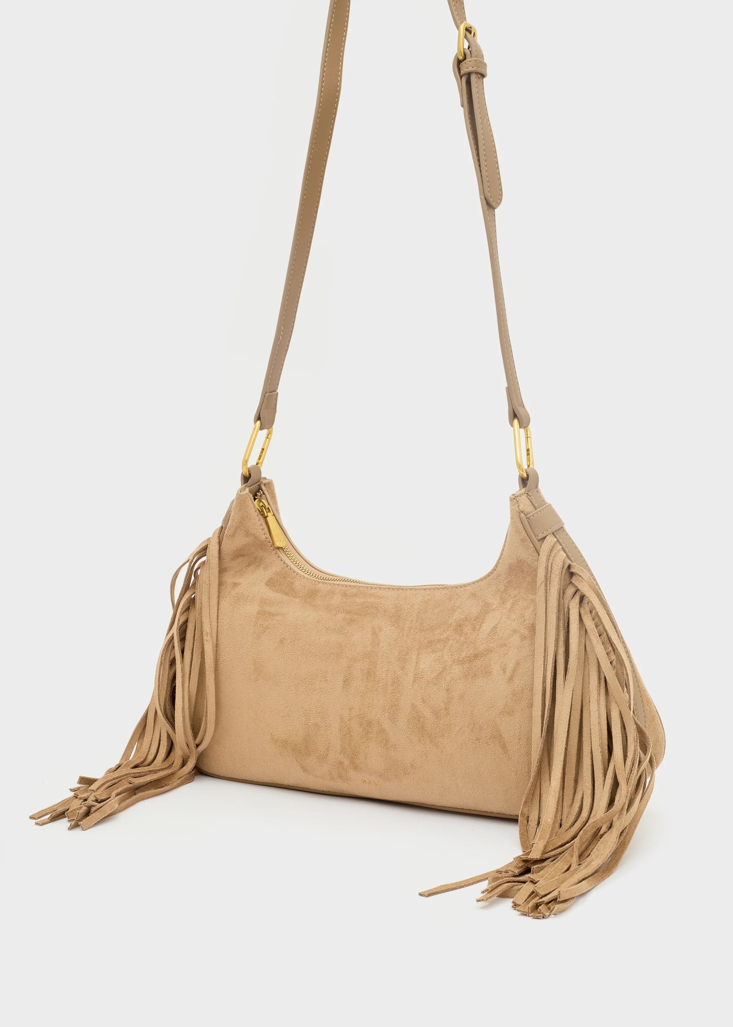 Nalì borsa a spalla in ecopelle "Dallas" Beige MHBS0073.NOCCIOLA