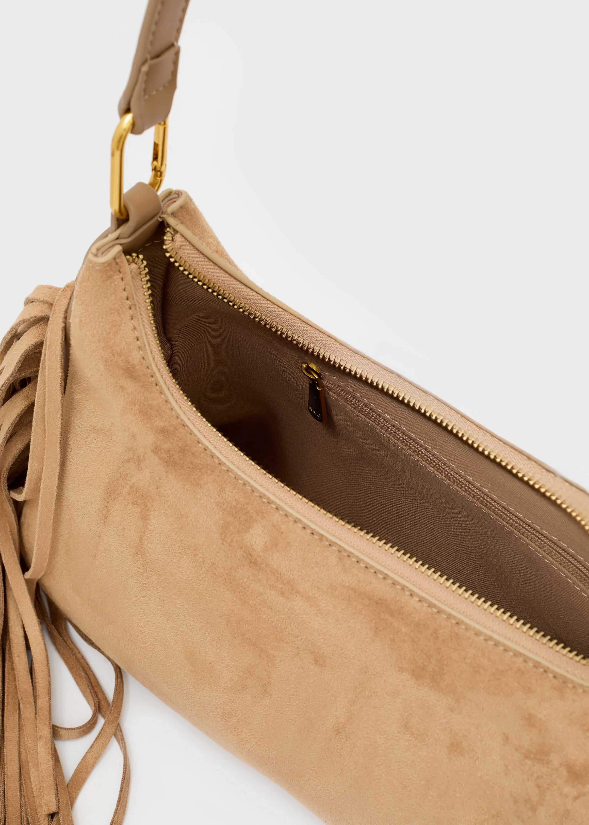 Nalì borsa a spalla in ecopelle "Dallas" Beige MHBS0073.NOCCIOLA