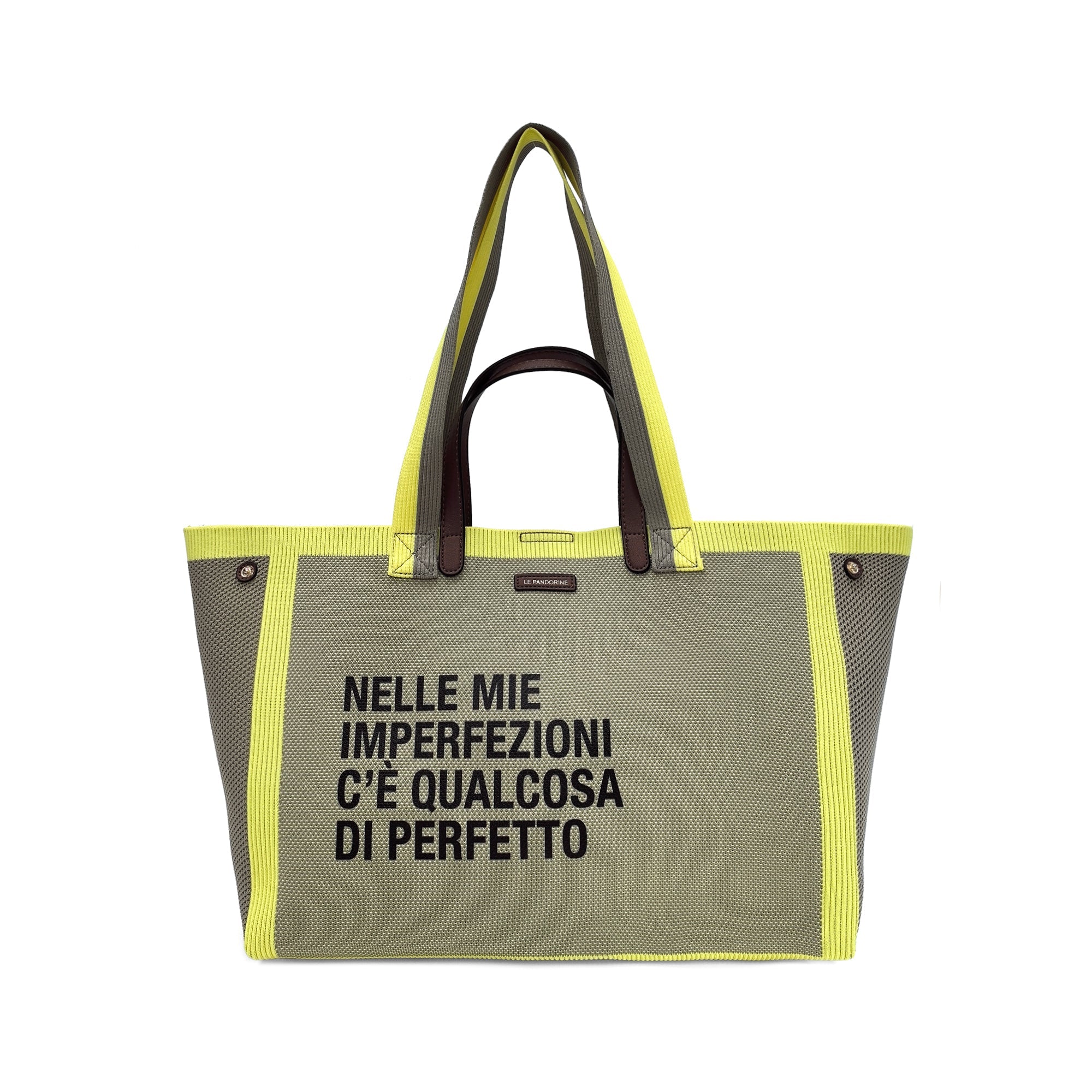 Le Pandorine borsa shopping in tessuto"Charlie" Giallo PS2636B43.GIALLO