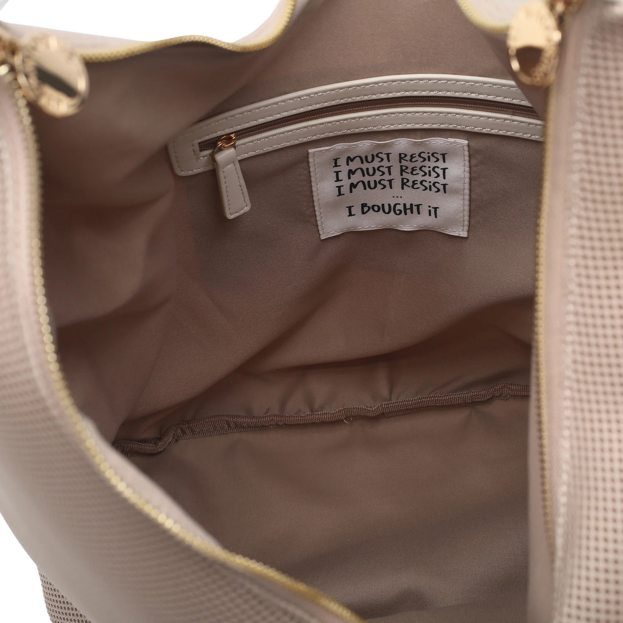 Le Pandorine borsa a spalla in tessuto "Susanna" Beige PS2618B17.NATURALE