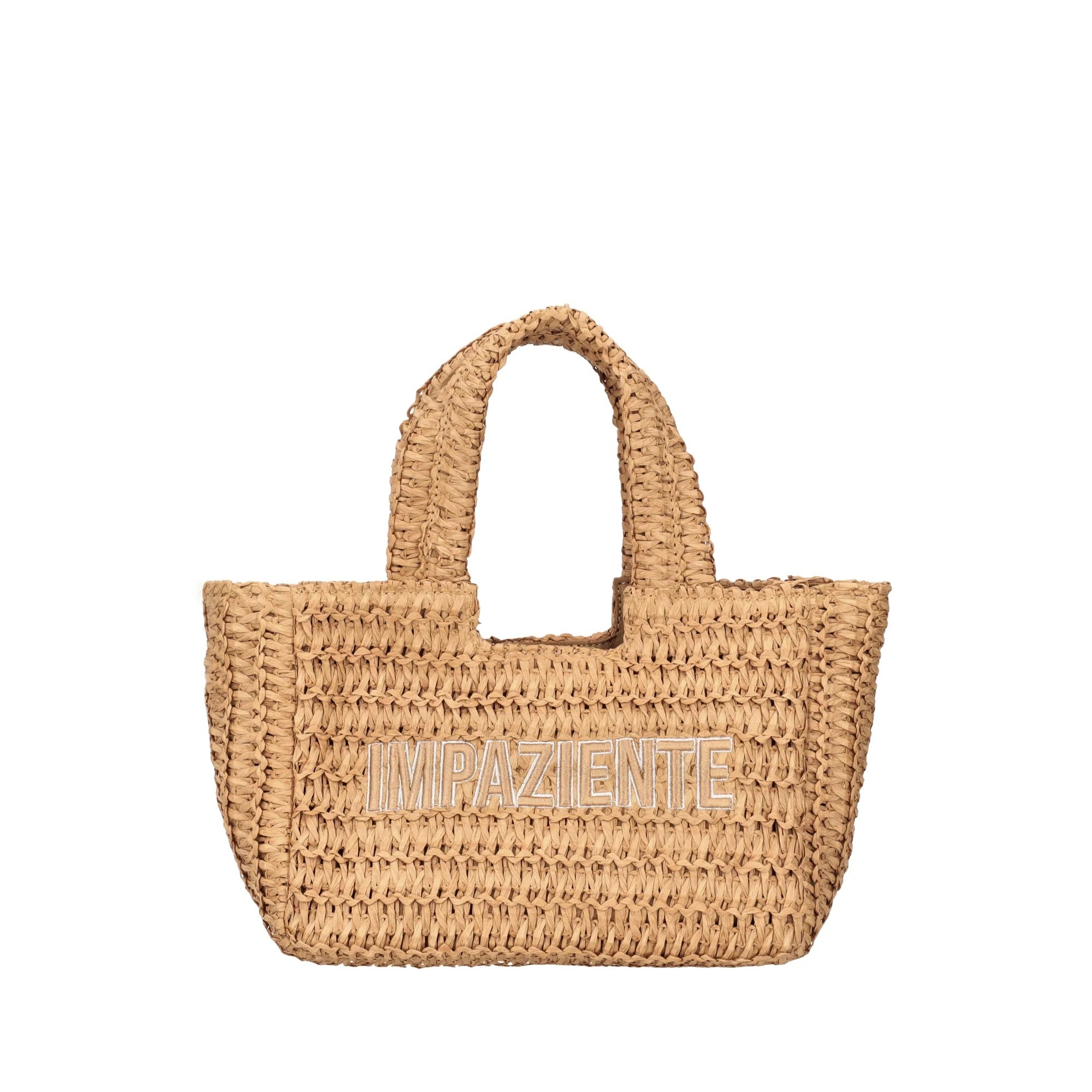 Le Pandorine borsa a mano in raffia "Soley" Beige PS2634B73.NATURALE