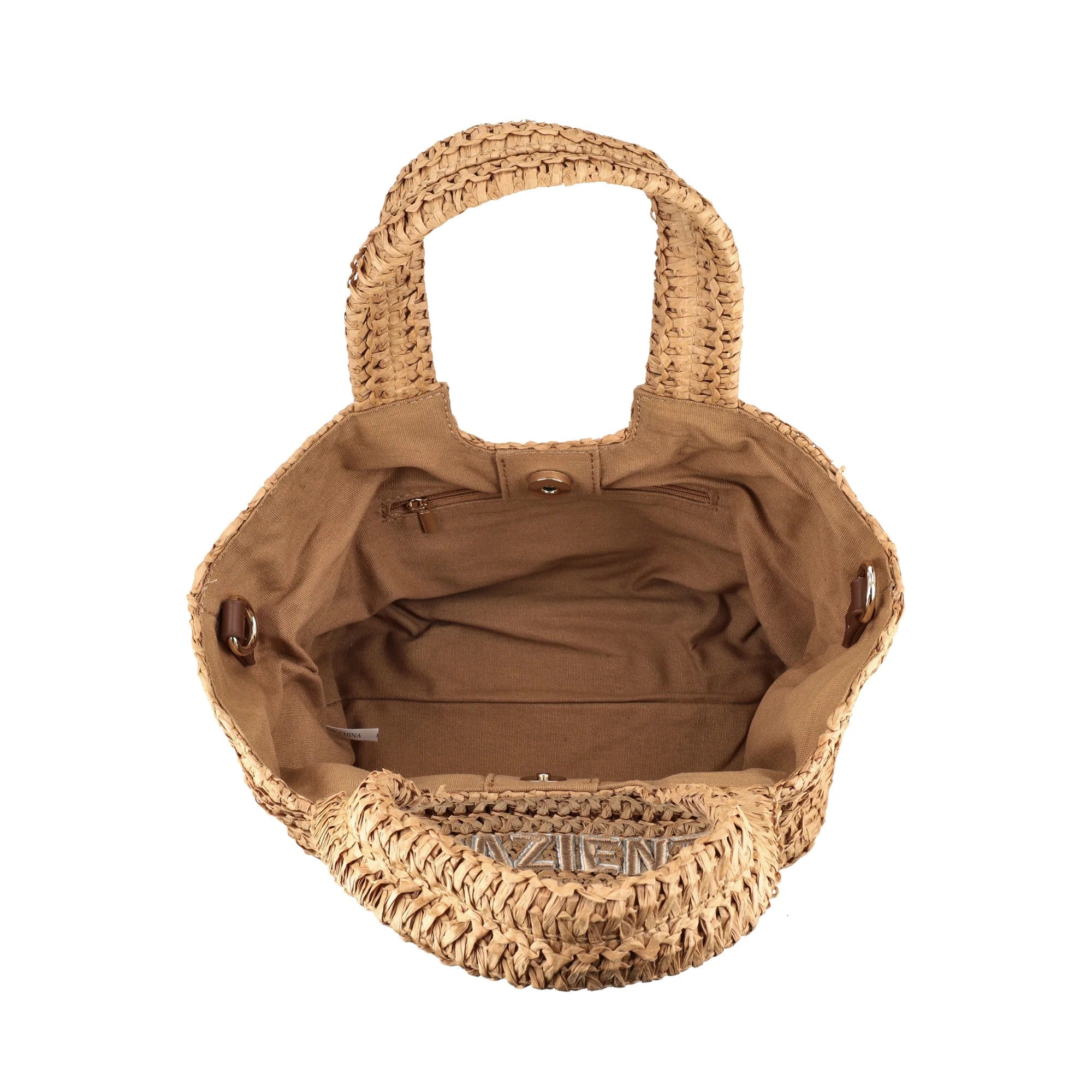 Le Pandorine borsa a mano in raffia "Soley" Beige PS2634B73.NATURALE