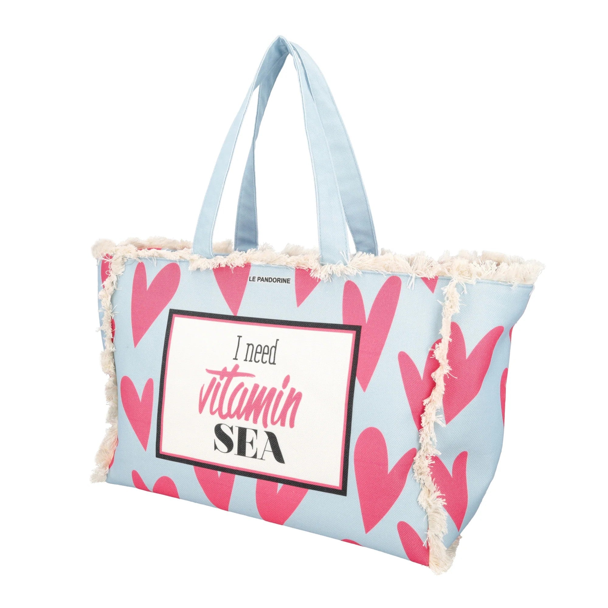 Le Pandorine borsa mare in tessuto "Marina" Multicolor PS2635B80.FUCSIA