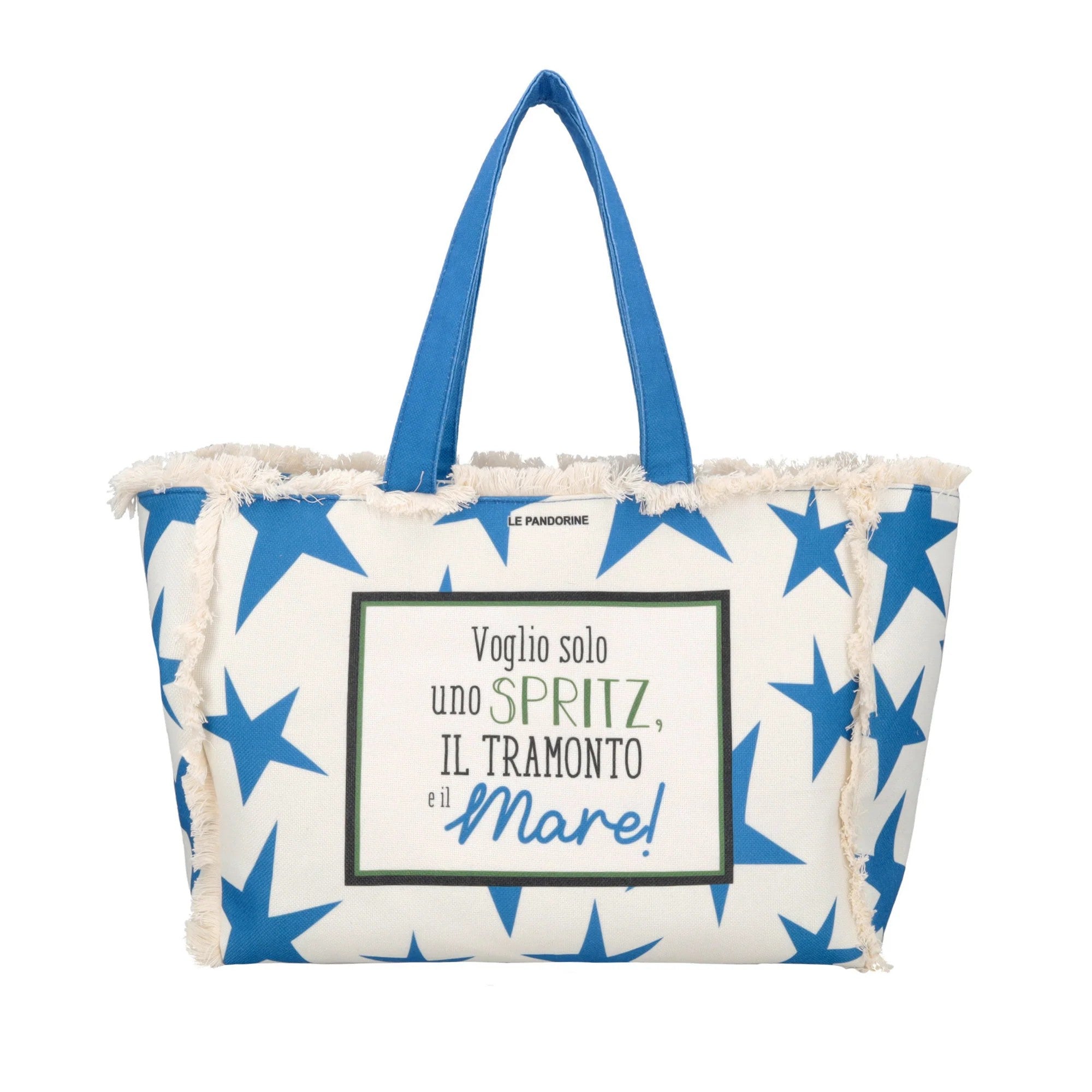 Le Pandorine borsa mare in tessuto "Marina" Multicolor PS2635B80.BIANCO