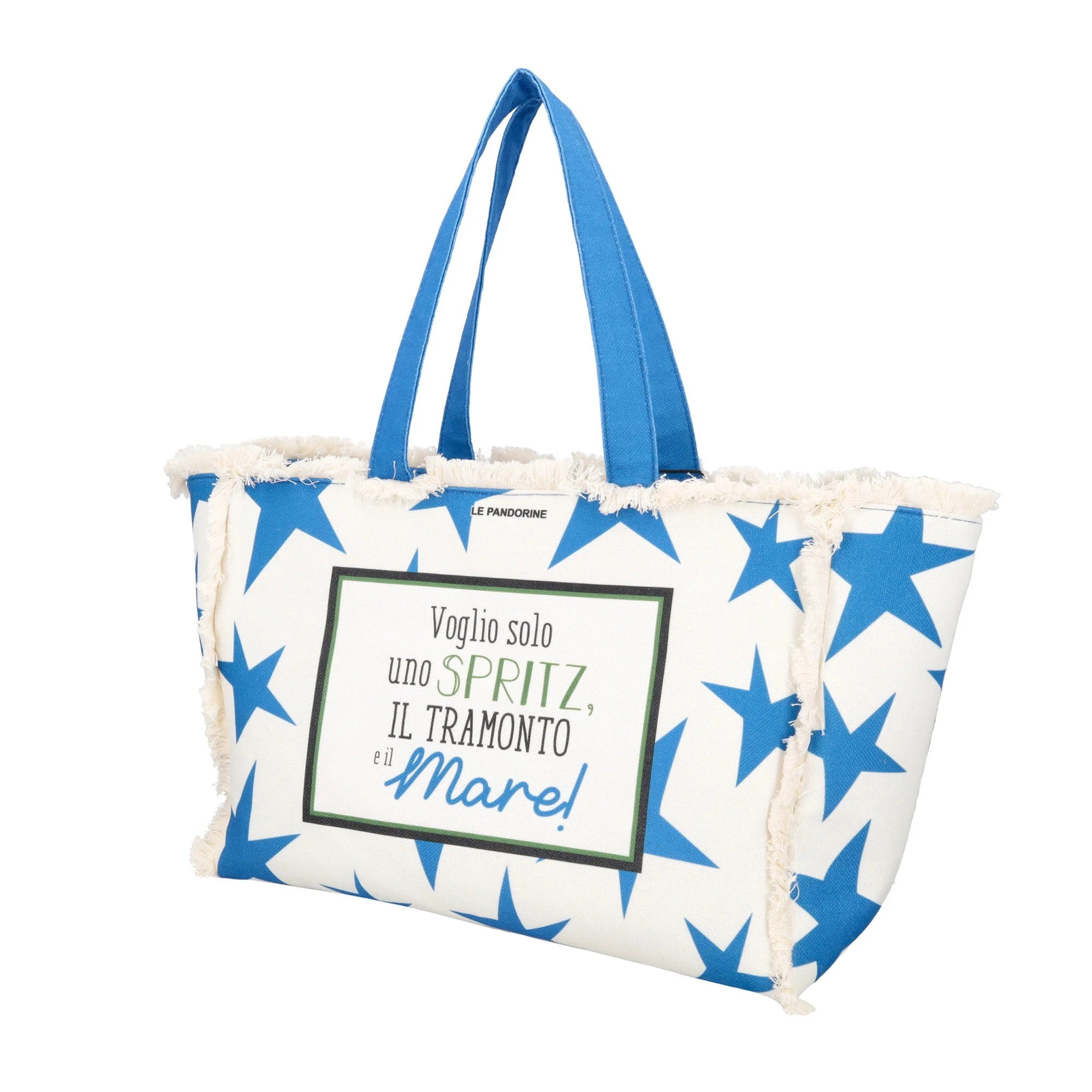 Le Pandorine borsa mare in tessuto "Marina" Multicolor PS2635B80.BIANCO