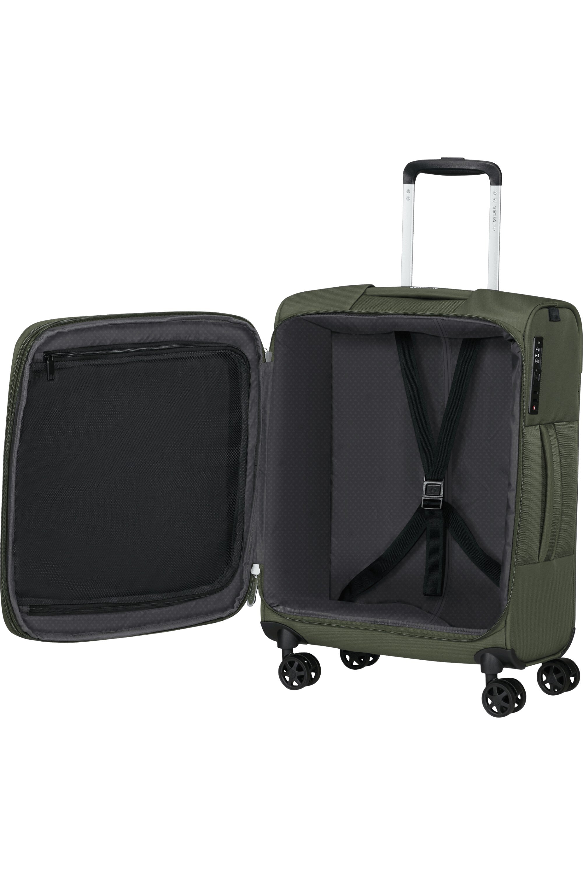 Samsonite trolley cabina in tessuto "Gotwist" Verde 159919.1259 DARK GREEN