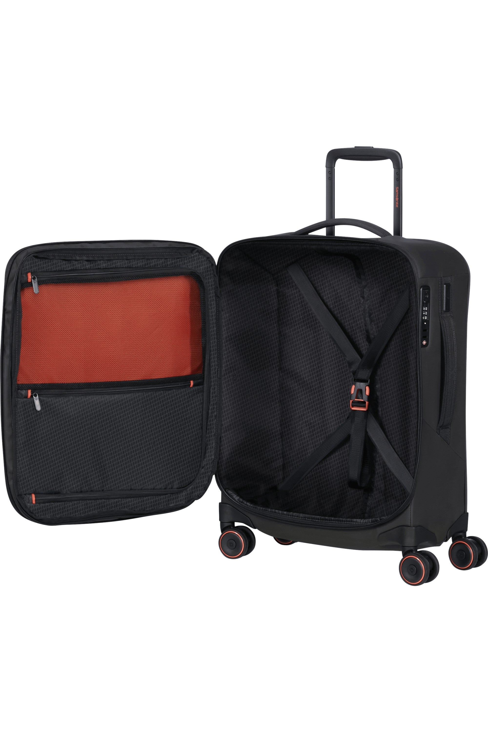 Samsonite trolley cabina in tessuto "Glazed" Nero 159765.1041 BLACK