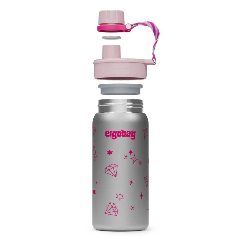 Ergobag borraccia in acciaio inox Rosa 01071.40082 GLITTERY
