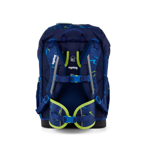 Ergobag zaino scolastico in tessuto con sacca e astuccio inclusi "Flex Set" Blu 01519.352 FRONT RUNBEAR