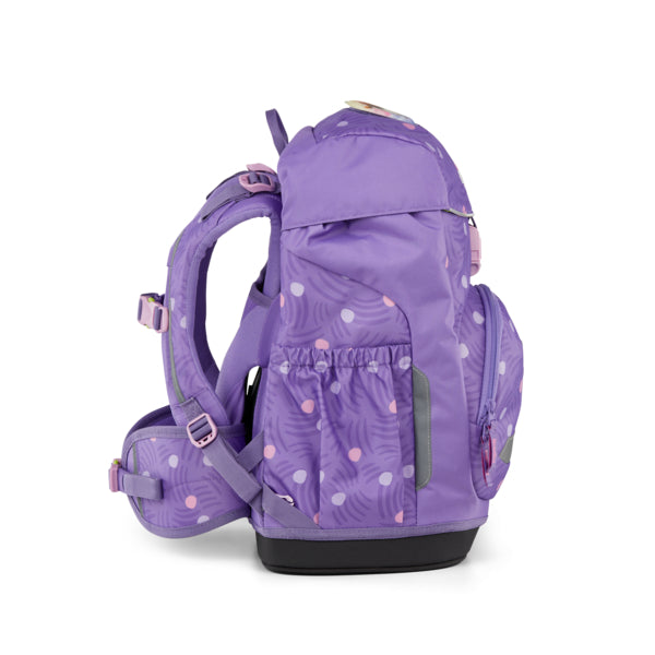 Ergobag zaino scolastico in tessuto con sacca e astuccio inclusi "Flex Set" Lilla 01519.396 PONYBEARADISE