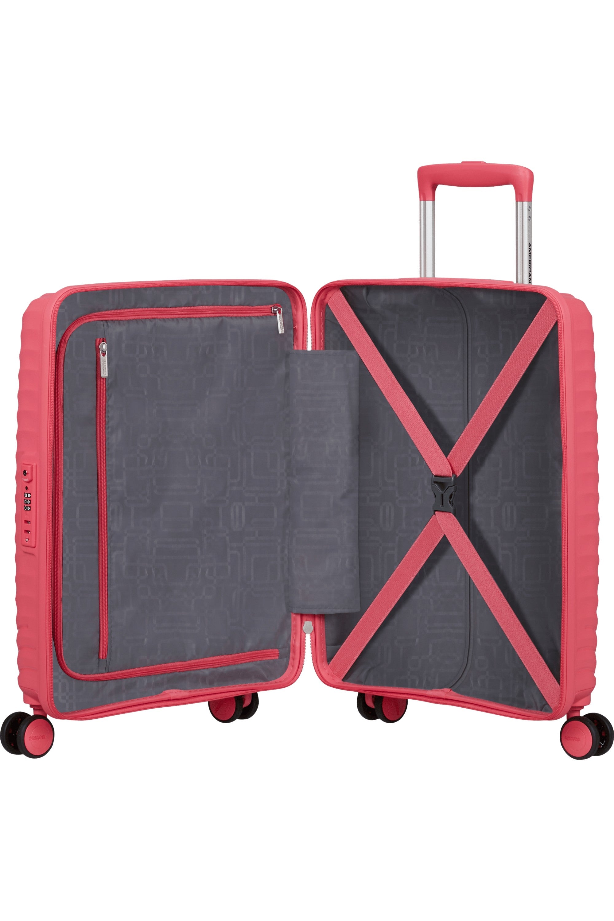 American Tourister trolley cabina in polipropilene "Diablast" Rosa 159573.A945 PINK GLITCH