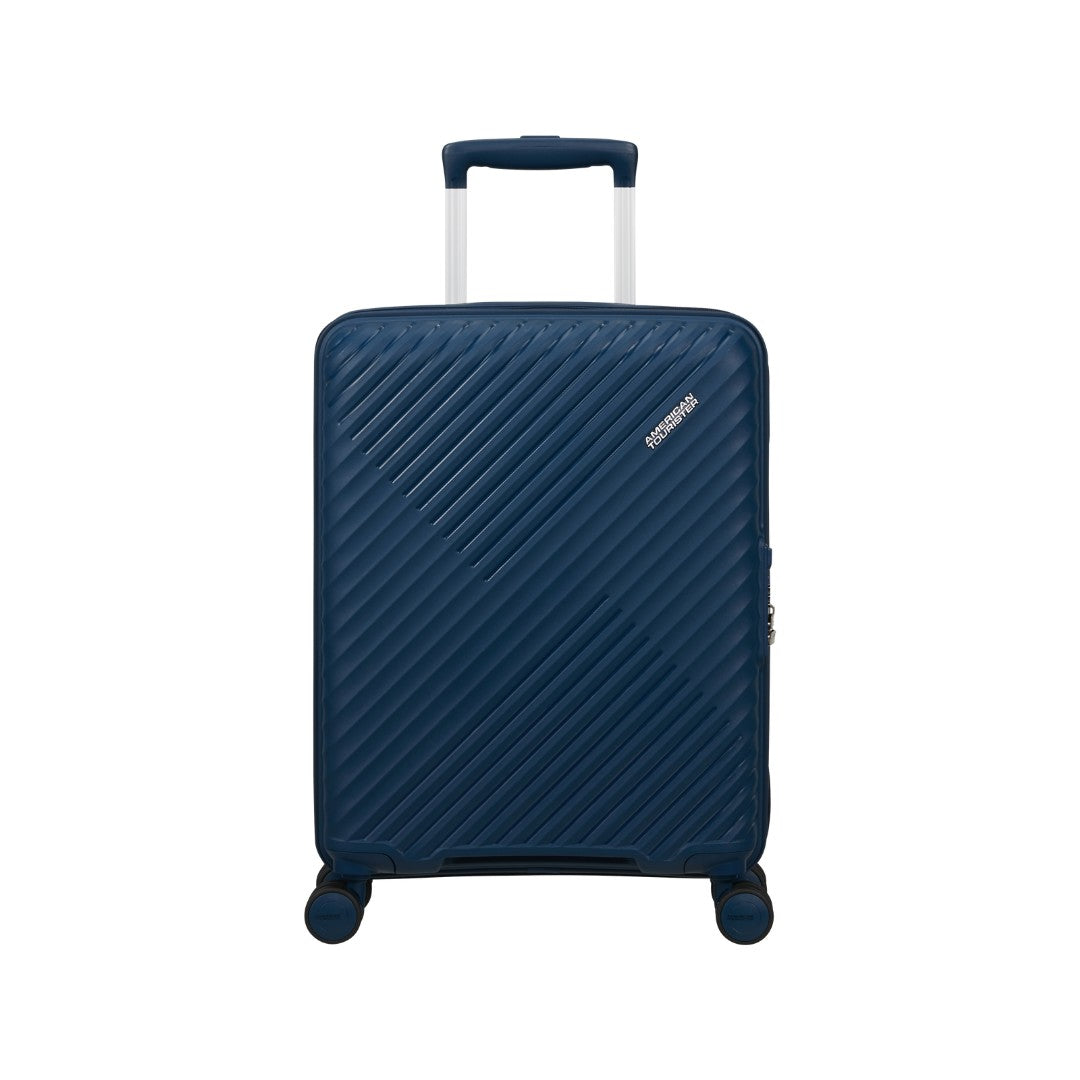 American Tourister trolley cabina in polipropilene "Diablast" Blu 159573.A992 DARKWAVE BLUE