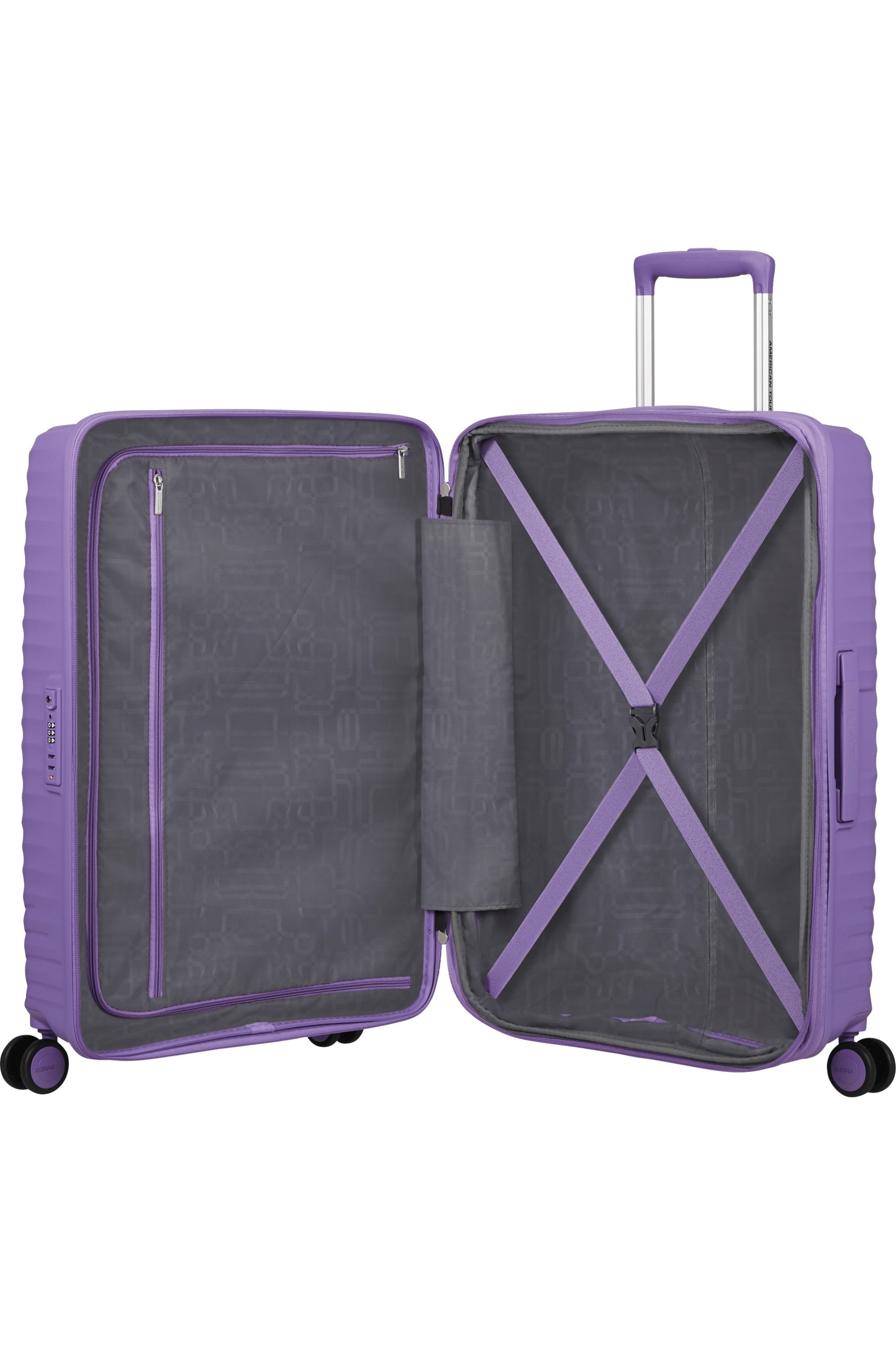 American Tourister trolley medio in polipropilene "Diablast" Lilla 159574.A989 PURPLE PULSE