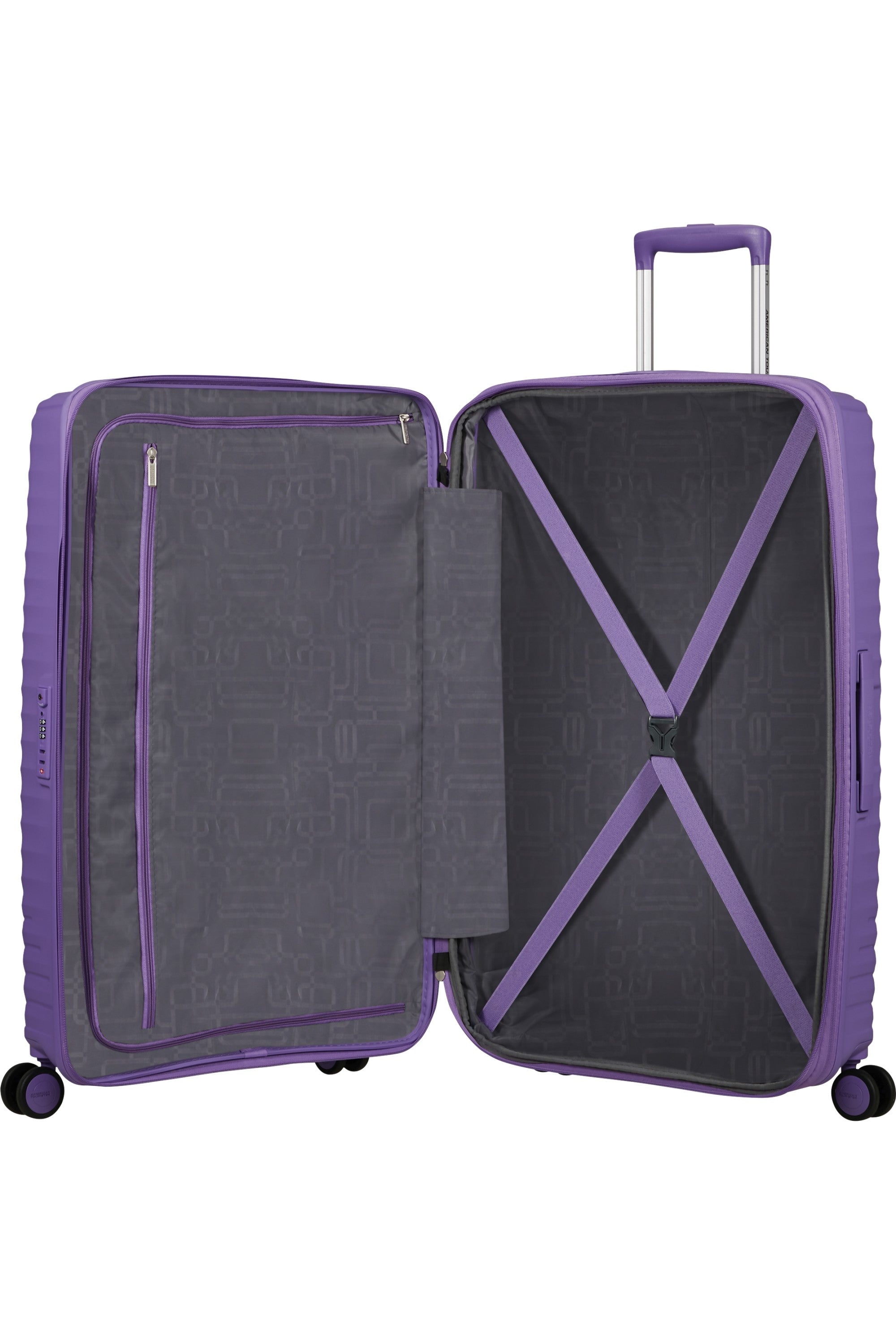 American Tourister trolley grande in polipropilene "Diablast" Lilla 159576.A989 PURPLE PULSE