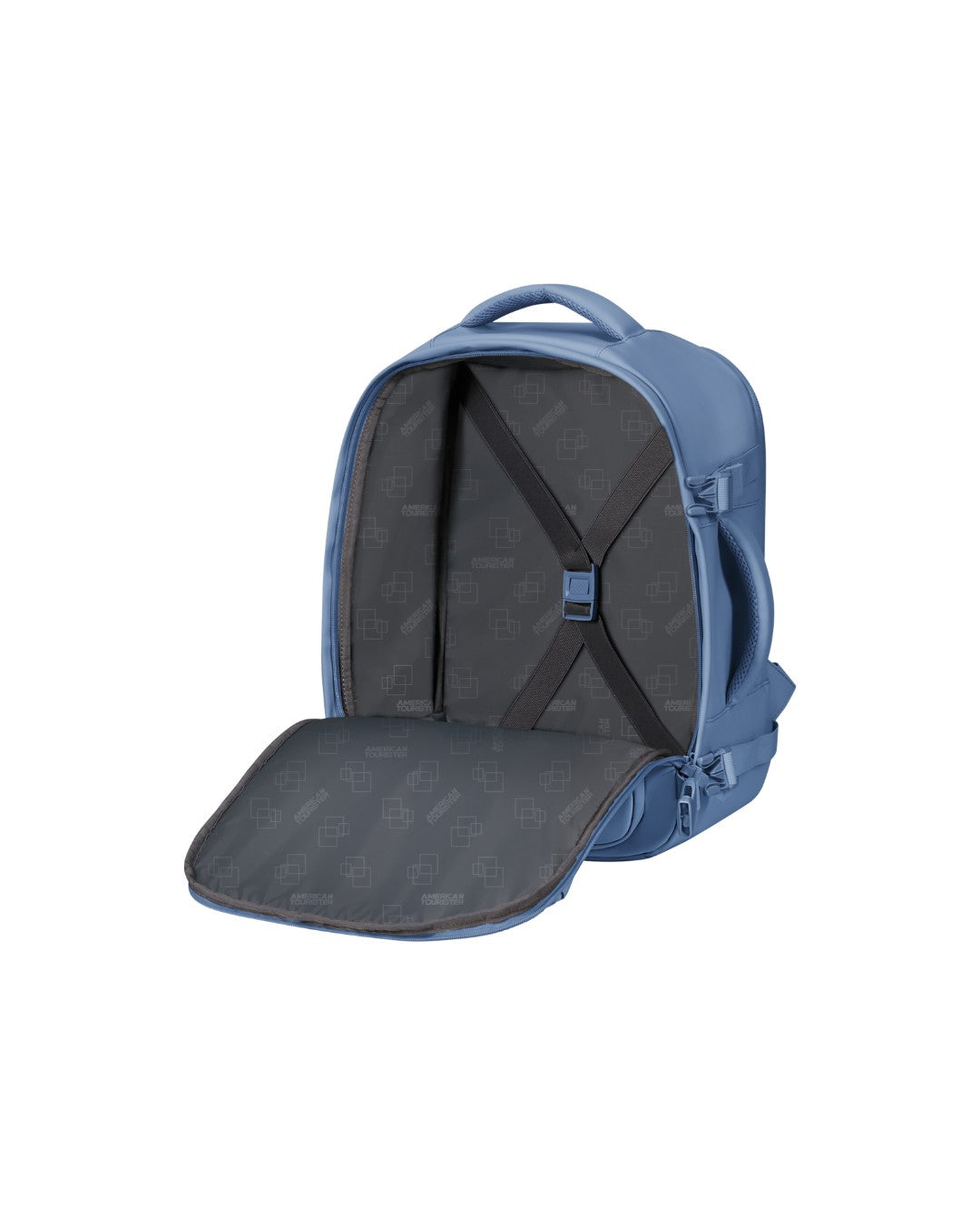 American Tourister zaino da viaggio in tessuto "Take2cabin" Azzurro 160413.1831 STORM BLUE