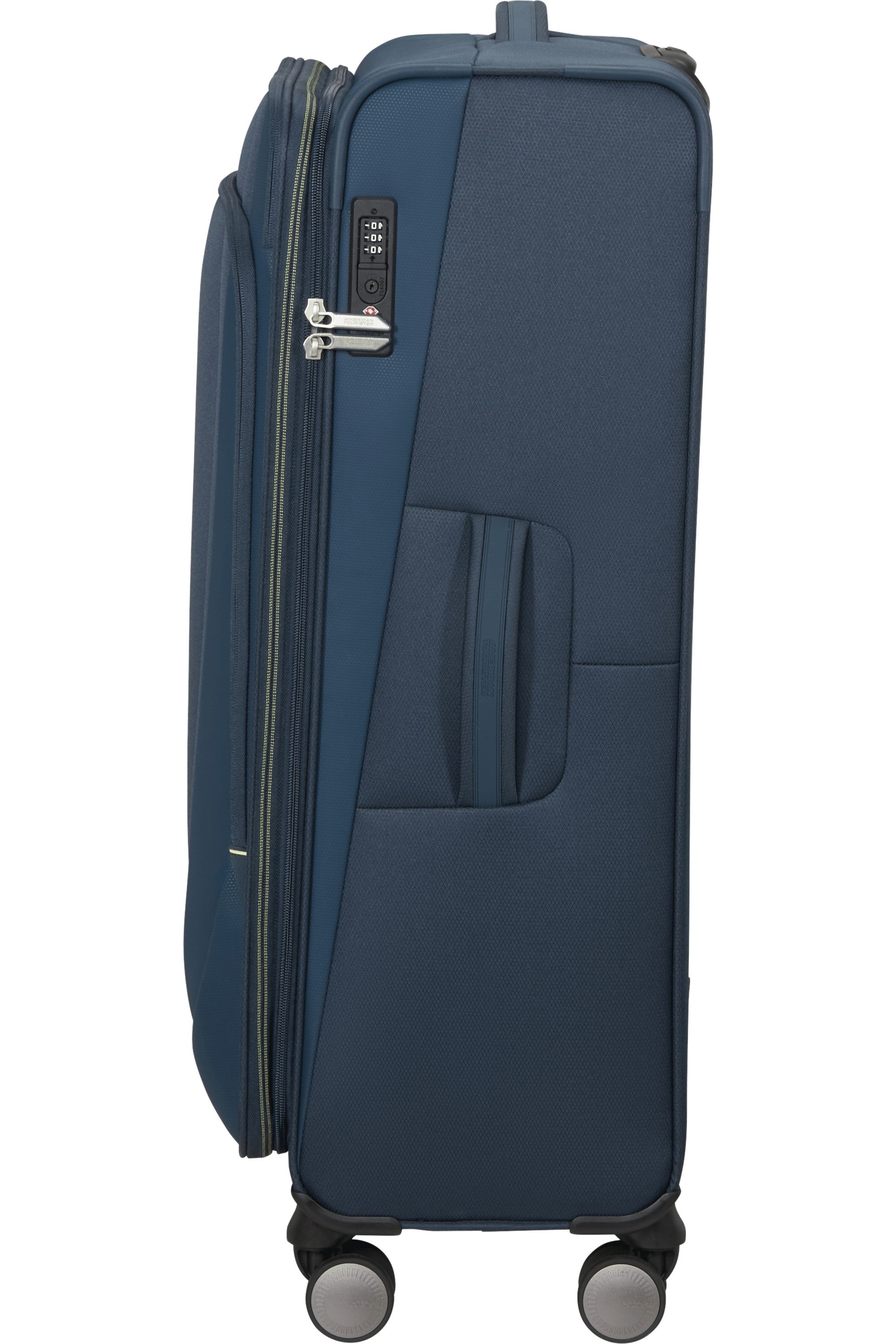 American Tourister trolley grande espandibile in tessuto "Wanderlite" Blu 158078.1265 DARK NAVY