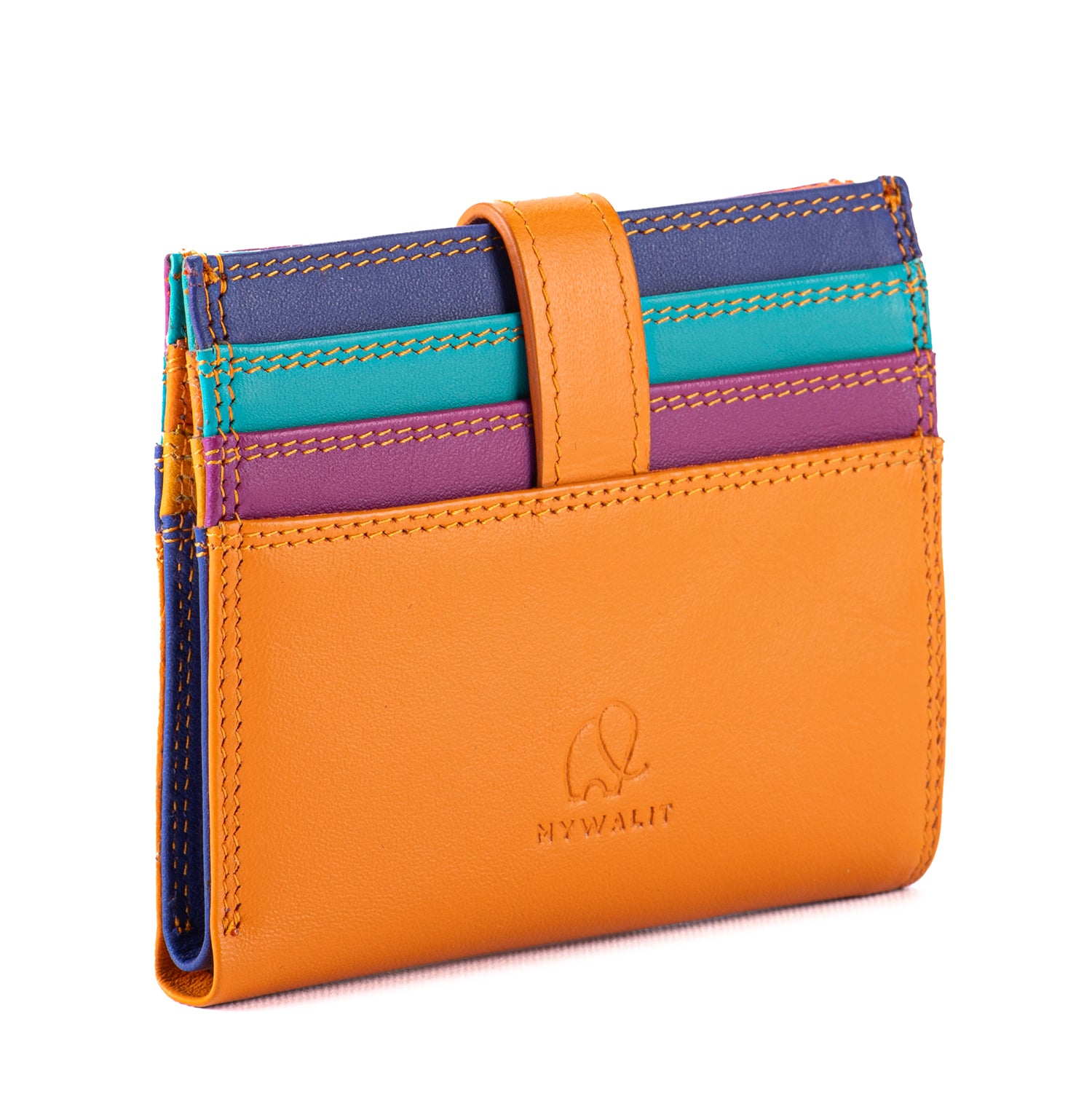 Mywalit porta carte di credito in pelle "Classic" Multicolor 1289.115 COPACABANA