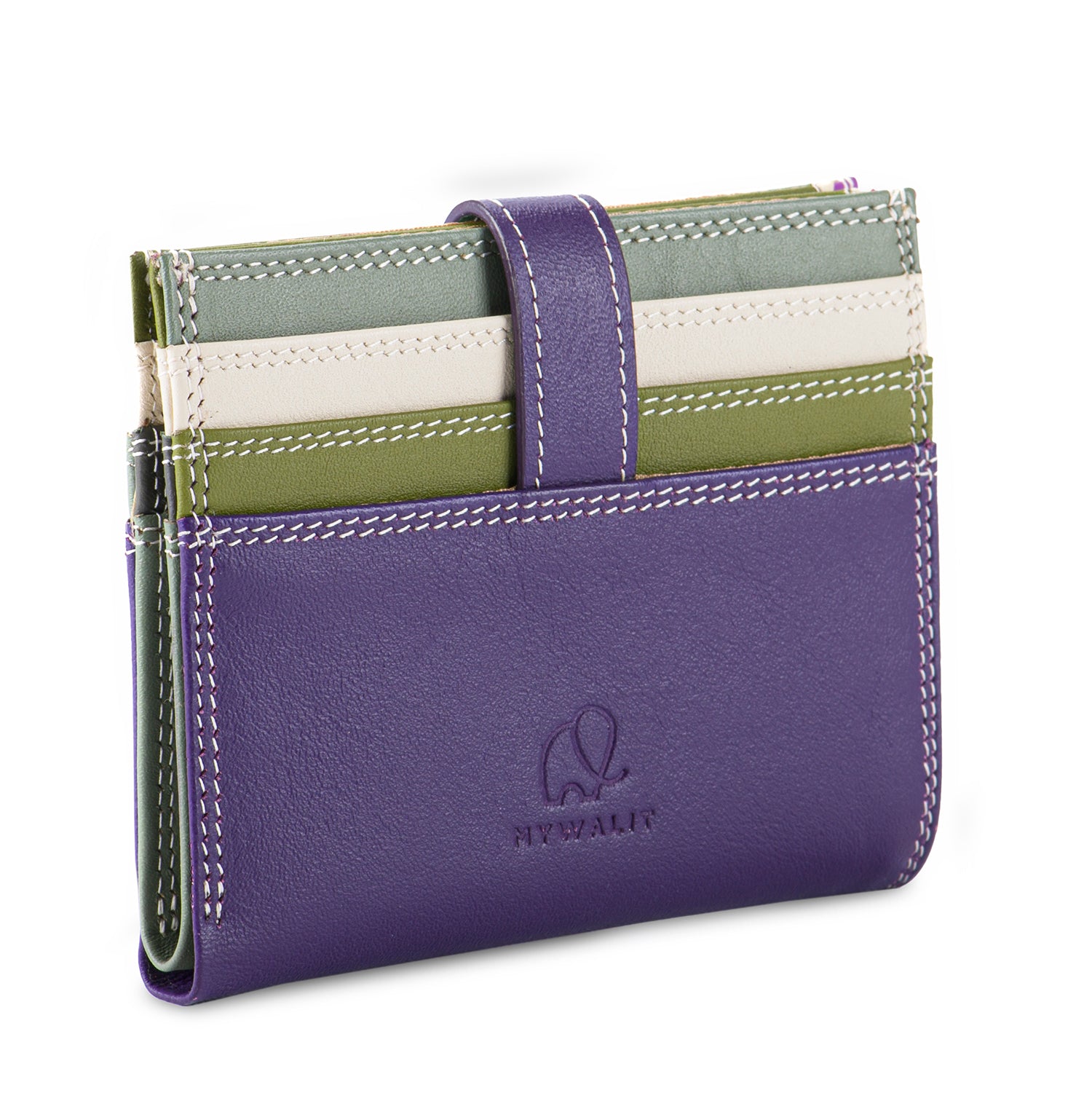 Mywalit porta carte di credito in pelle "Classic" Multicolor 1289.189 ORCHIDEA