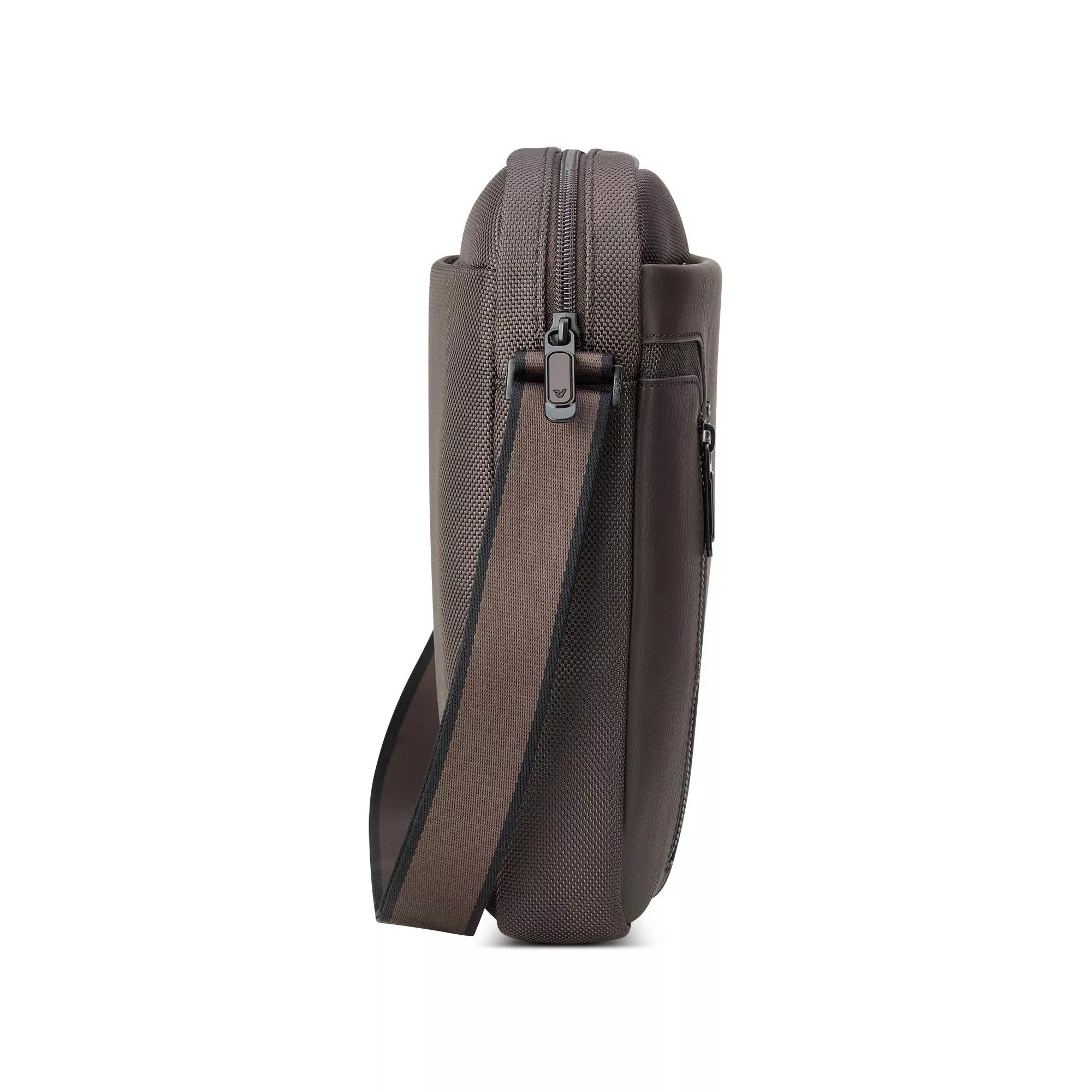 Roncato borsello in tessuto ed ecopelle "Panama 4 Marrone 400893.84 MOKA