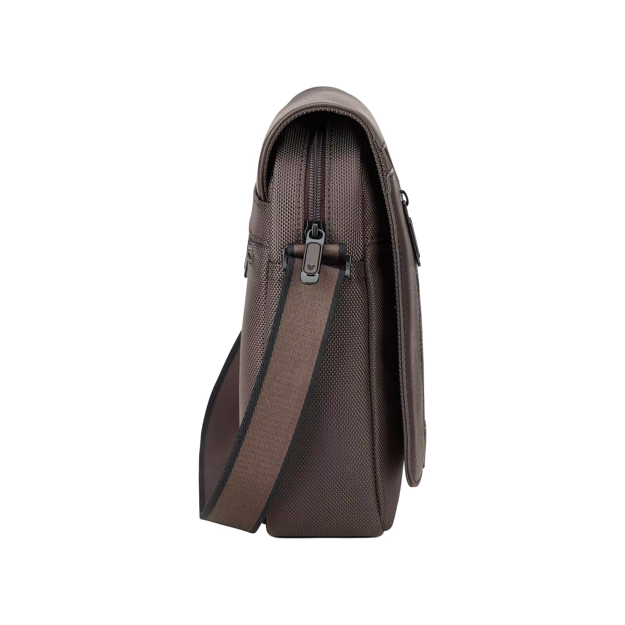 Roncato borsello in tessuto ed ecopelle "Panama 4 Marrone 400896.84 MOKA