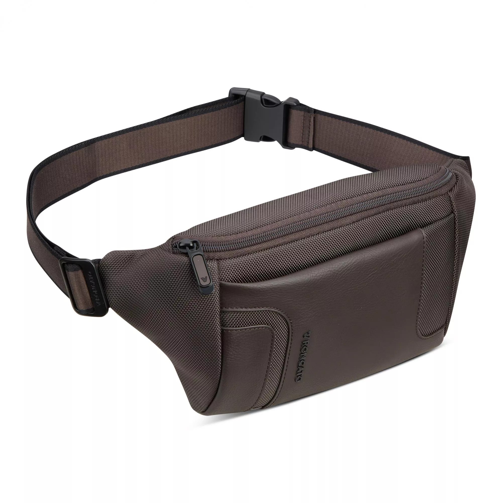 Roncato marsupio in tessuto ed ecopelle "Panama 4 Marrone 400897.84 MOKA