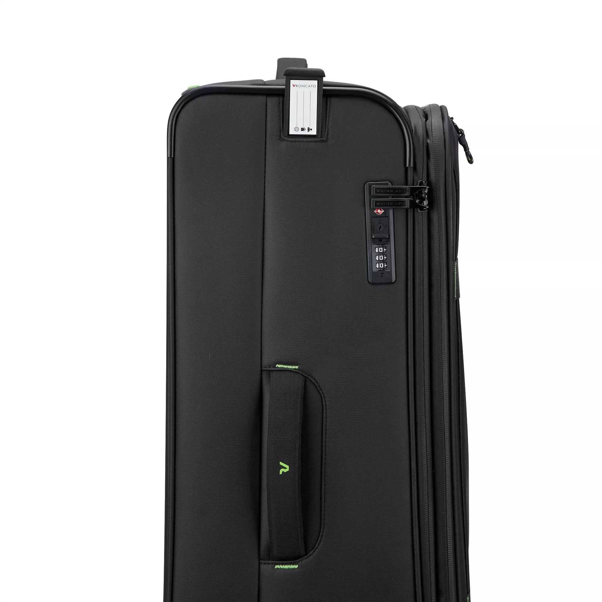 Roncato trolley grande in tessuto "Norway" Nero 414211.01 NERO
